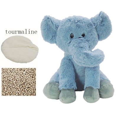 Stuffed warm toys blue elephant with hot bags