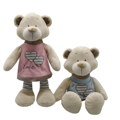 9 inch New Design OEM Couple Bear Soft Toy with Coat