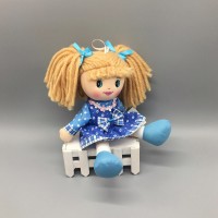 Baby plush human girl doll talking plush toy