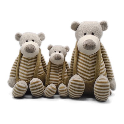 Wholesale Personalized Cotton Stuffing Custom Fluffy Stuffed Animals Teddy Bear with Clothes