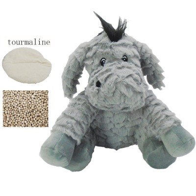 Microwavable toys grey donkey warmer toys