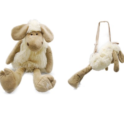 Plush sheep bag 3d bag as serious