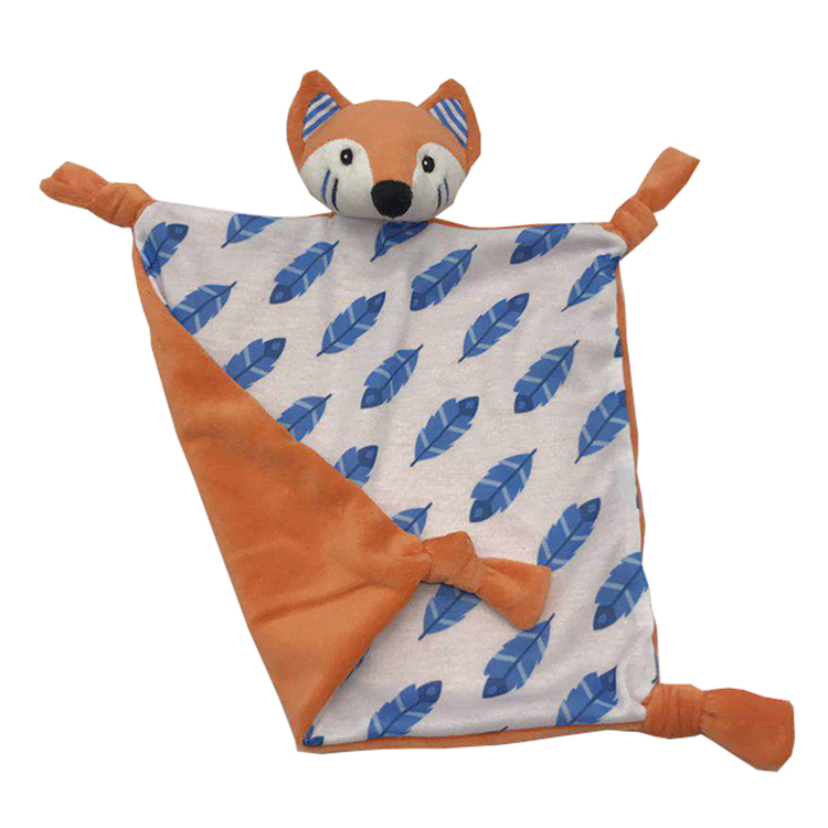 Wholesale funny baby bear bib handkerchief fox blanket